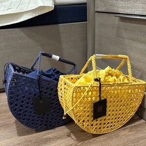 House of Harlow 1960- Navy Blue and Bright Yellow